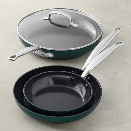 GreenPan(TM) Revolution Ceramic Nonstick Fry Pan, Set of 4, Teal - Image 0