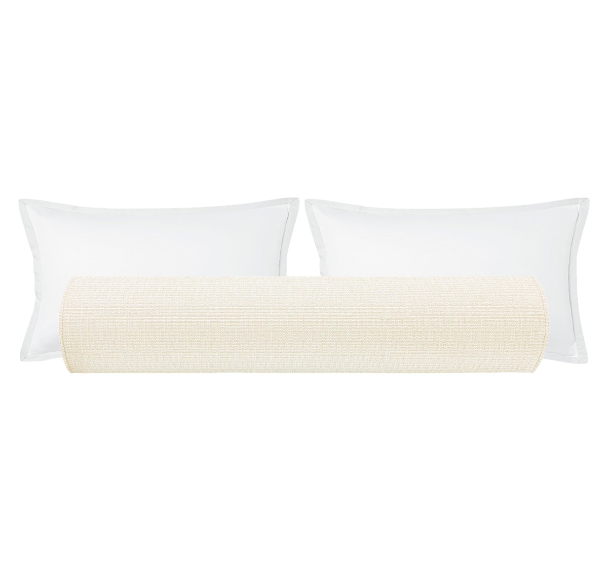 THE BOLSTER :: HEPBURN TWEED // CASHMERE - TWIN XL //  9" X 30" - Image 0