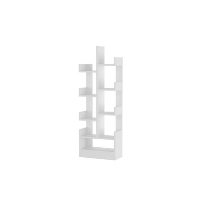 Asymmetrical Tree Shape White Bookcase - Image 0