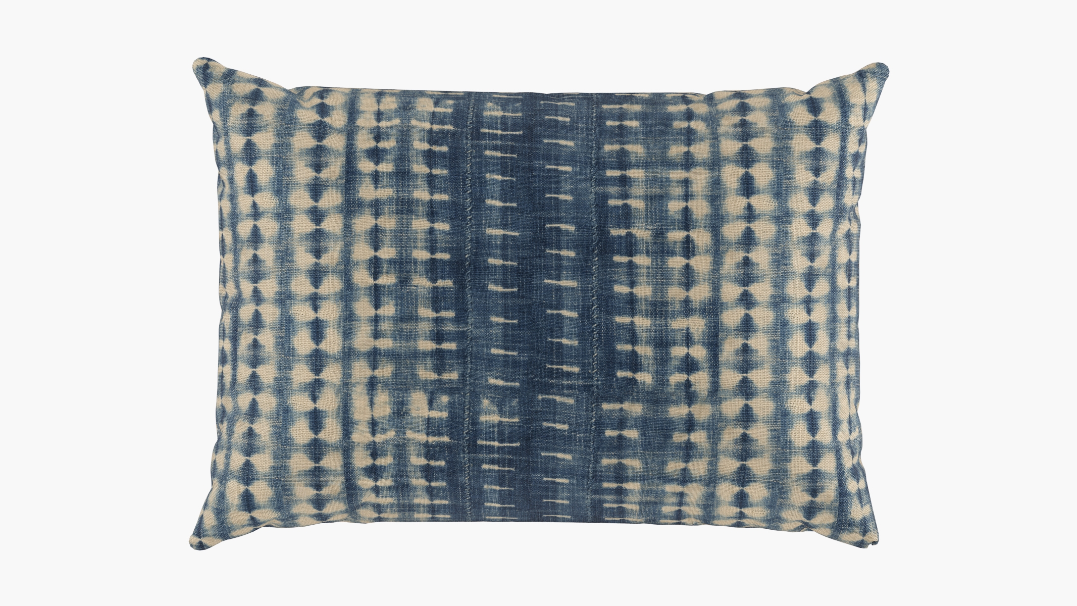 Outdoor Lumbar Pillow, Shibori, 14" x 20" - Image 0