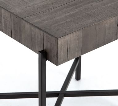 Fargo Reclaimed Wood End Table, Distressed Gray - Image 2