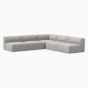 Remi Modular 105" 5-Piece Sectional, Twill, Dove - Image 1