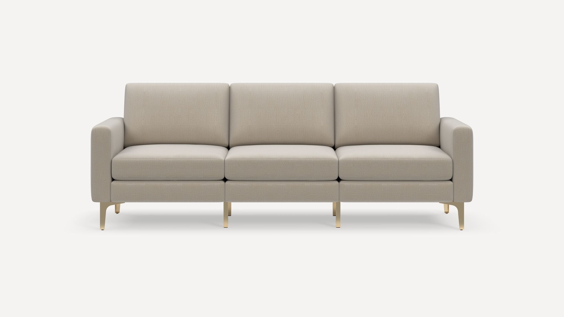 Nomad Sofa - Georgia Clay - Performance Chenille / Brass - Metal / Block - Image 0