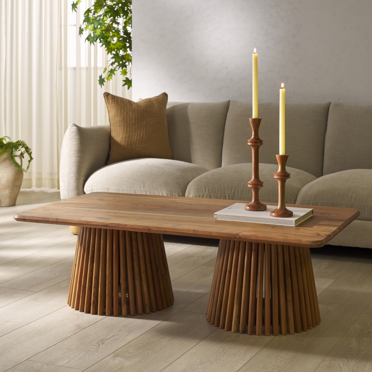 Penelope Wood Coffee Table - Natural - Image 1