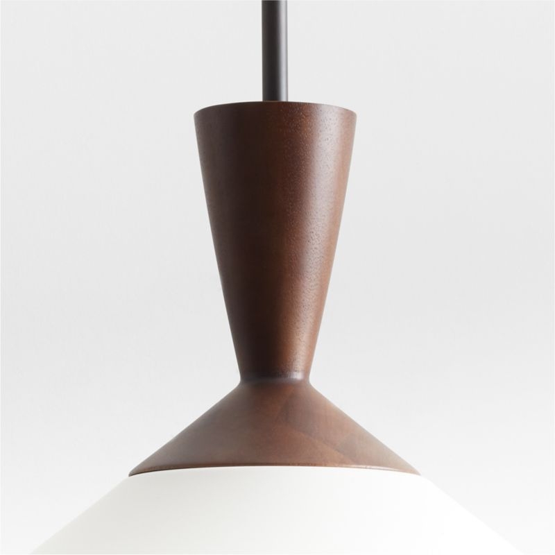 Wilson Mid-Century White Metal Pendant Light - Image 2