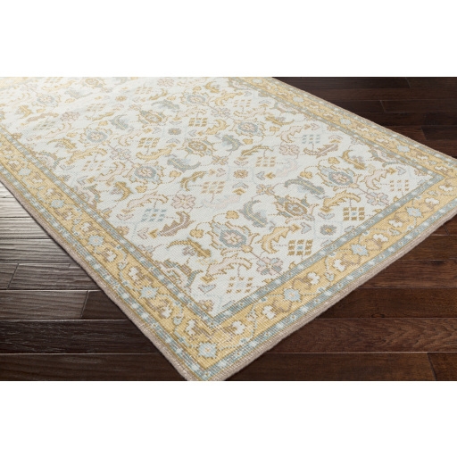 Zahra Blue Indoor 3'6" x 5'6" Handmade Rug - Image 1
