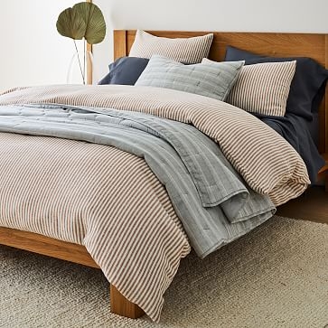 European Flax Linen Sheet Set, Standard Pillowcase Set, Graphite - Image 1