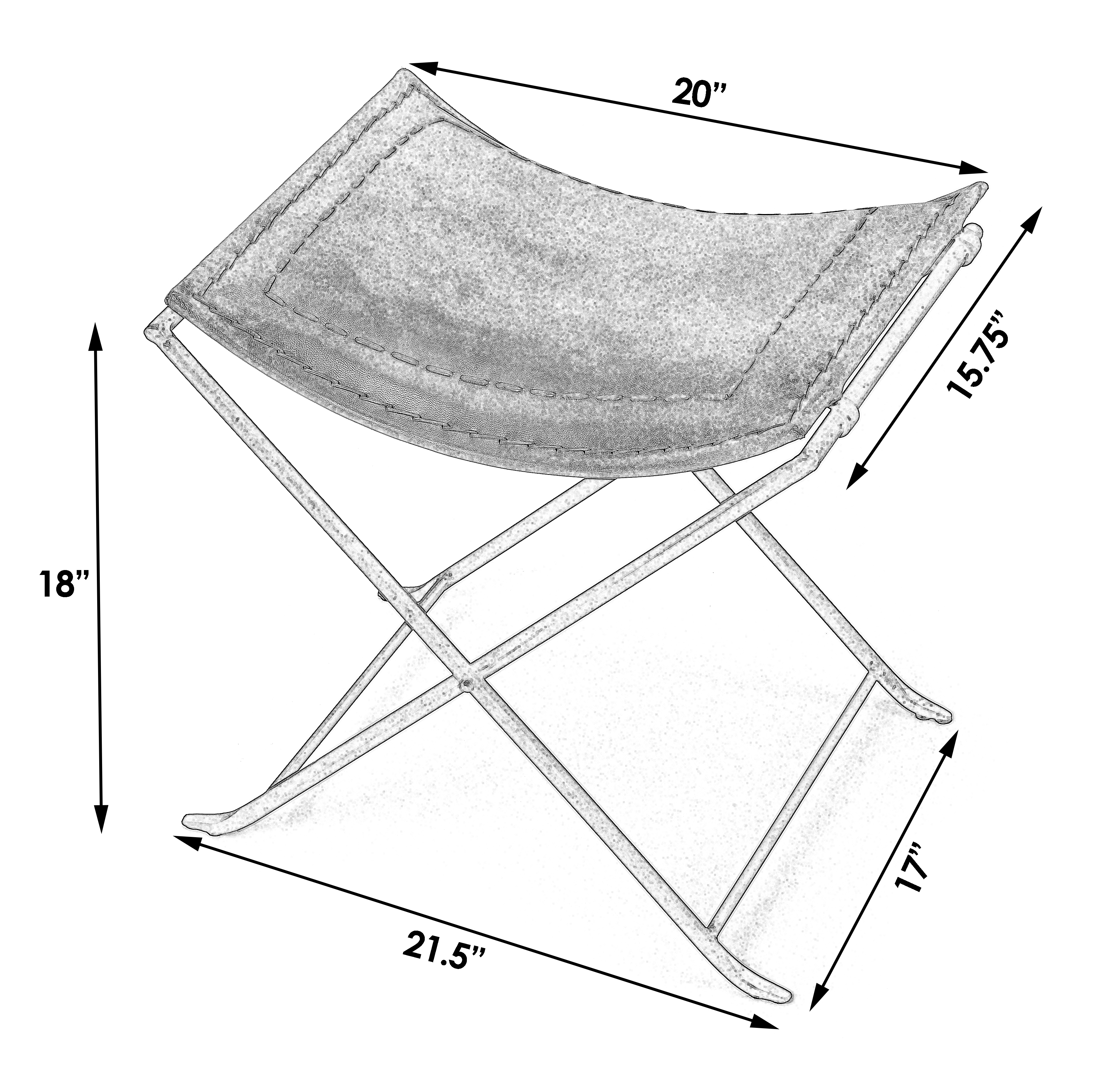 Melton Chocolate Stool - Image 2