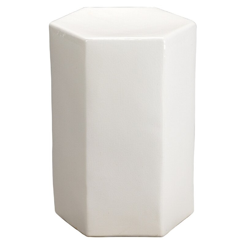 Jamie Young Company Porto End Table Color: White - Image 0