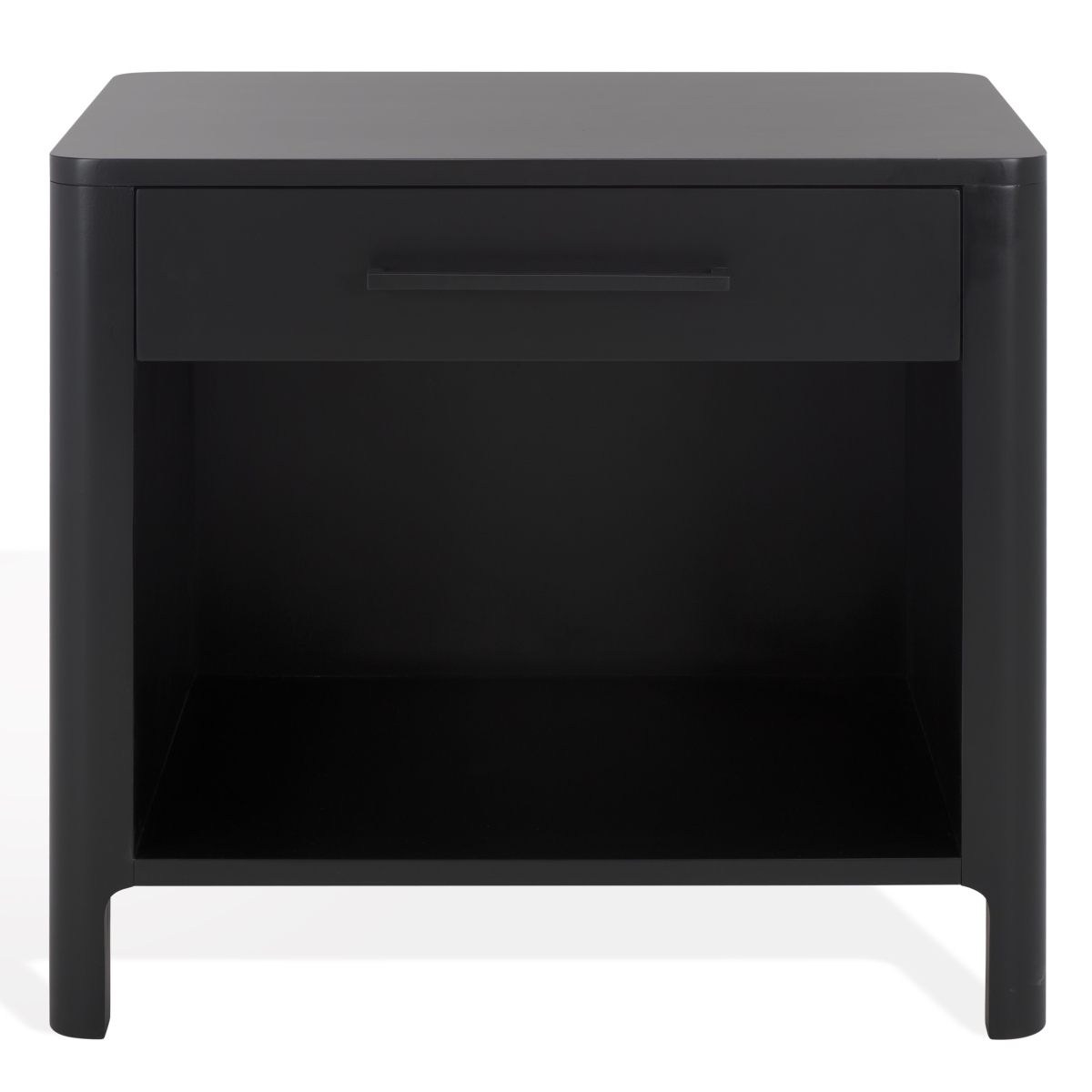 Abbiava 1 Dr Wood Nightstand - Black - Image 0
