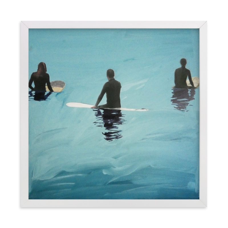 3 Surfers Waiting, Venice Pier Limited Edition Fine Art Print 1 - Image 0
