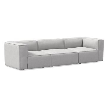 Remi 105" Modular Sofa, Basket Slub, Pearl Gray - Image 3