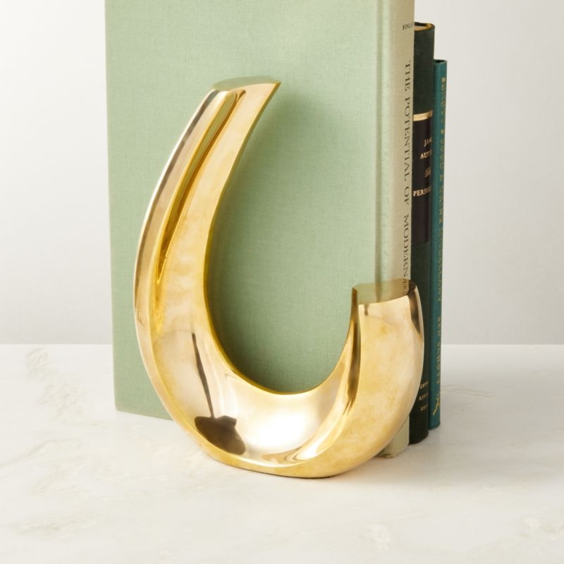 Clef Brass Sculpture Bookend - Image 1