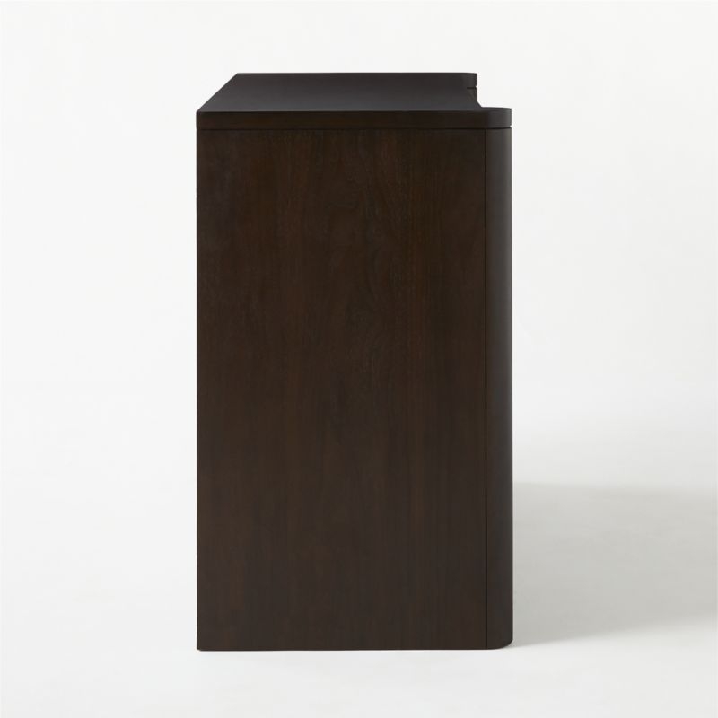 Port Low 4-Drawer Blackened Walnut Wood Dresser by Kara Mann - Image 5