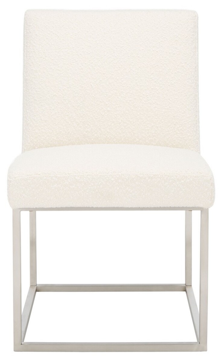 Jenette Dining Chair - Ivory / Silver - Safavieh - Image 0