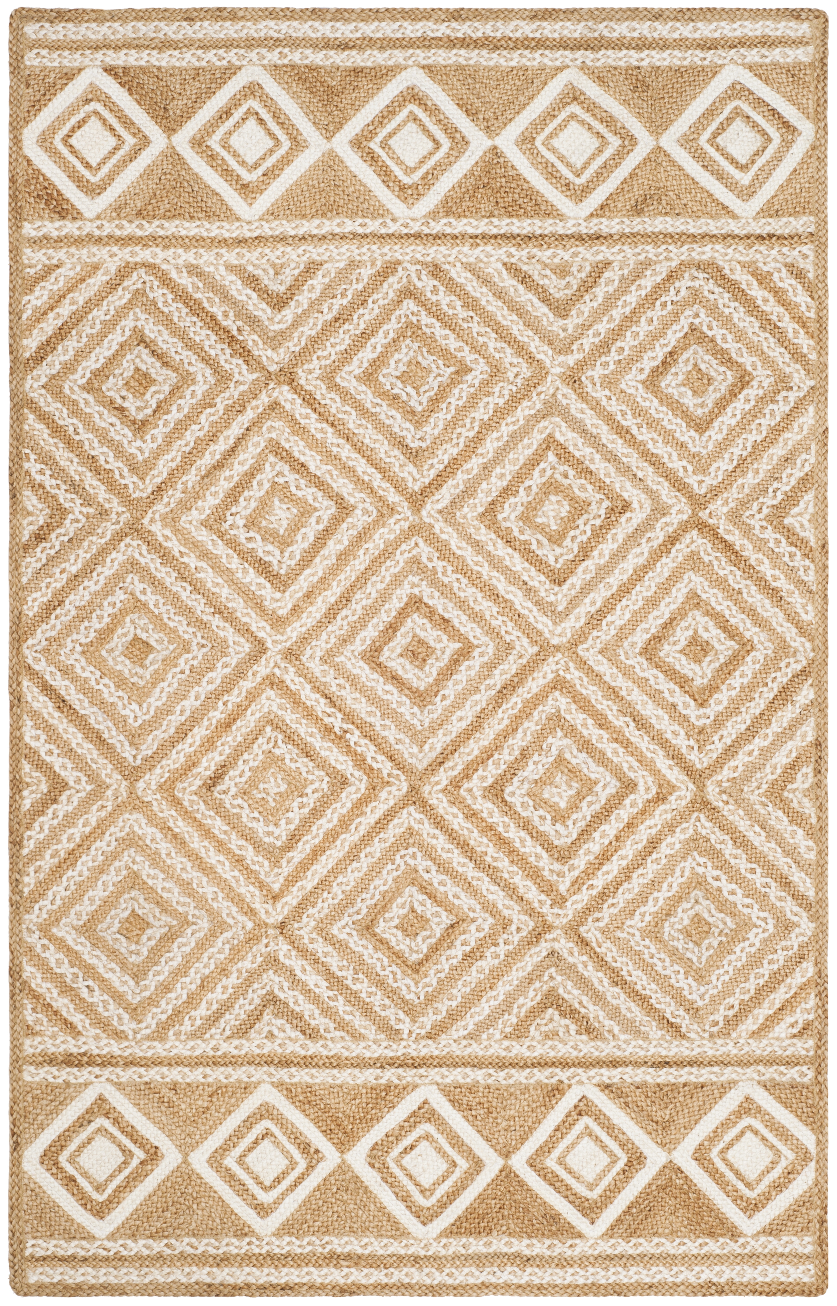 Arlo Home Hand Woven Area Rug, NF880B, Natural/Ivory,  5' X 8' - Image 0