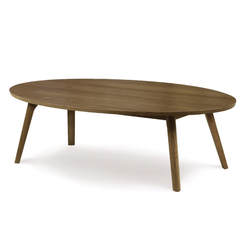 Copeland Furniture Catalina Solid Wood Coffee Table Color: Bright Oak, Size: 16.75" H x 48" L x 28" W - Image 0