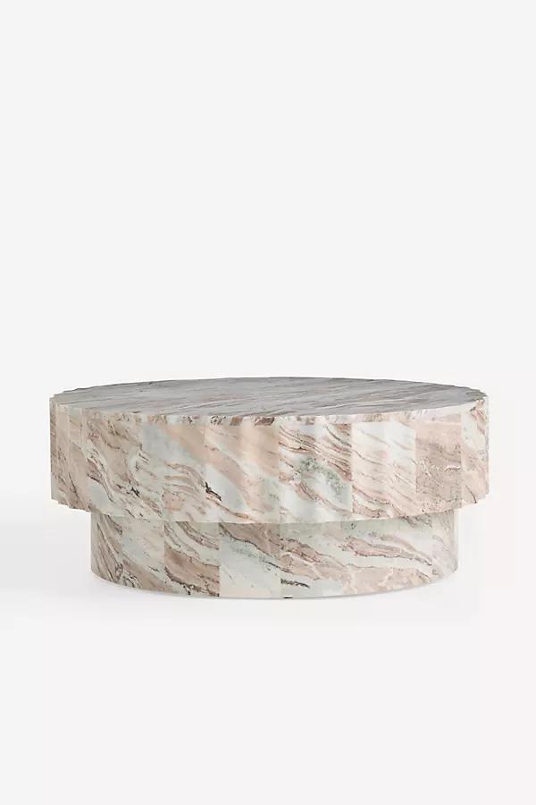Jolie Marble Round 36" Coffee Table - Image 0