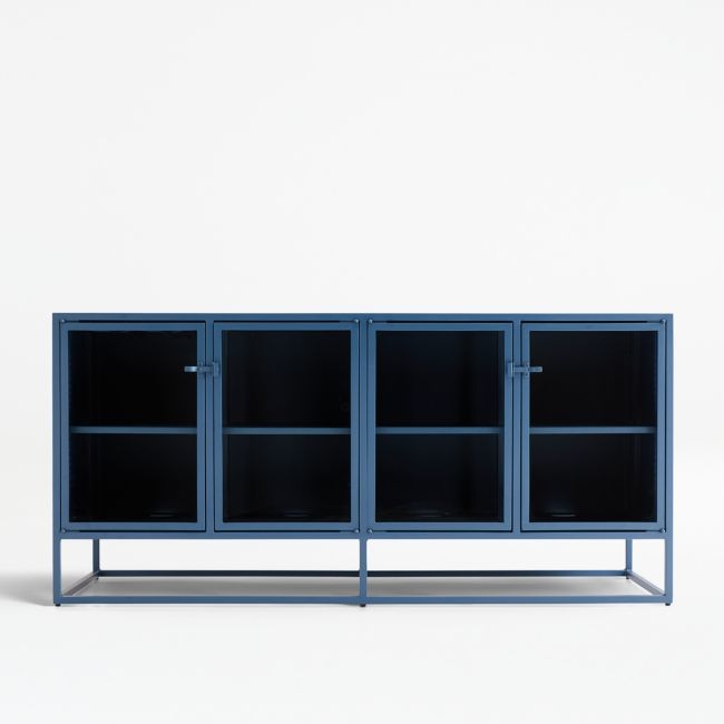 Casement Blue Large Metal Sideboard - Image 0