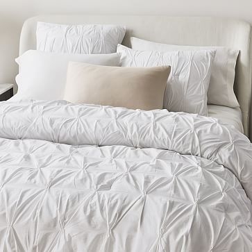 Pintuck Comforter, King/Cal. King Set, White - Image 0
