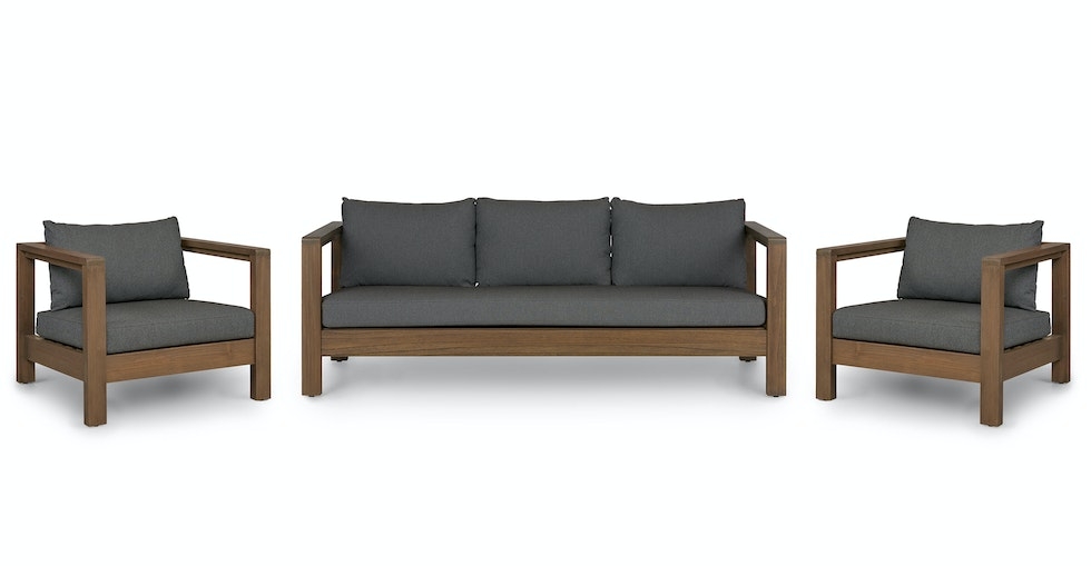 Palmera Dravite Black Sofa Set - Image 0