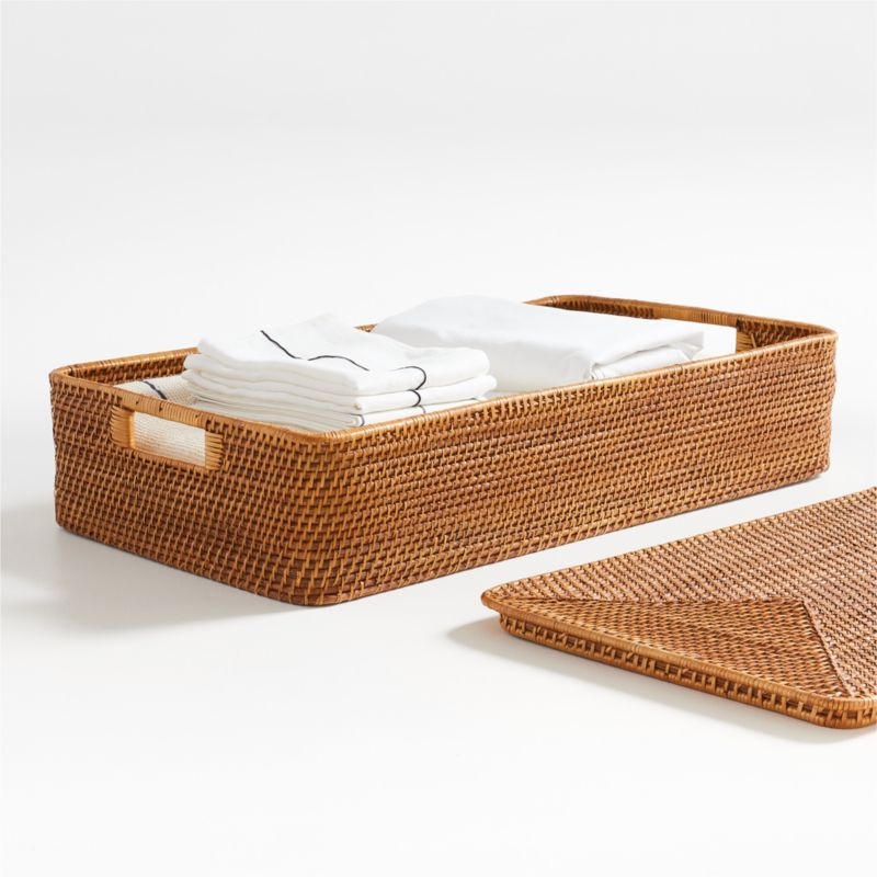 Sedona Honey Under Bed Storage Basket - Image 1