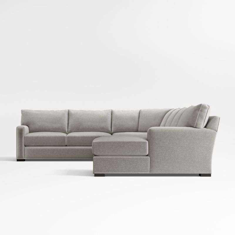 Axis Classic 4-Piece L-Shaped Wedge Sectional Sofa with Chaise Lounge - Image 4