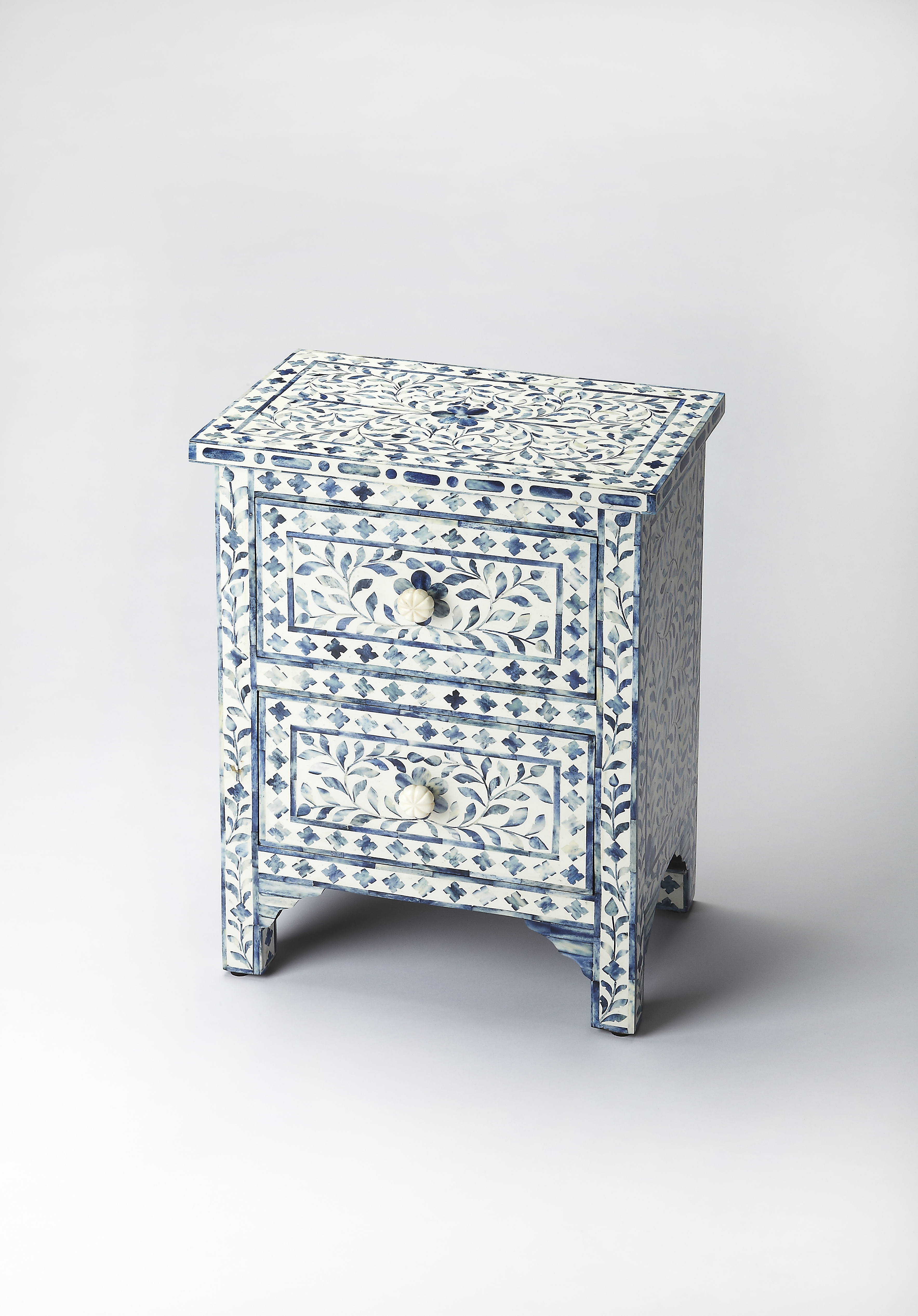 Trubadur Blue Bone Inlay Accent Chest - Image 0