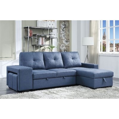 Keitra 97" Wide Reversible Sleeper Sofa & Chaise with Ottoman - Image 0
