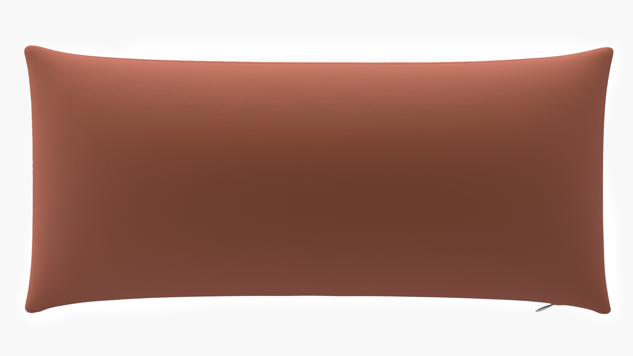 Throw Pillow 14" x 20", Terracotta Performance Velvet, 14" x 20" - Image 0