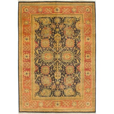 One-of-a-Kind Pulaja Hand-Knotted Copper 6'4" x 9'1" Wool Area Rug - Image 0