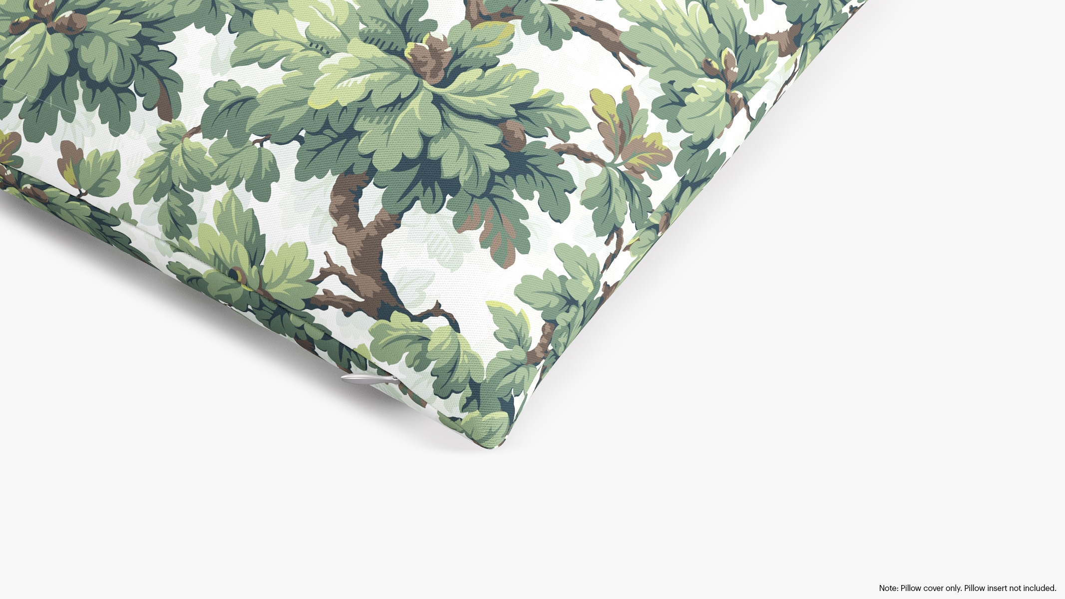 Throw Pillow Cover 18", Vert Woodland, 18" x 18" - Image 1