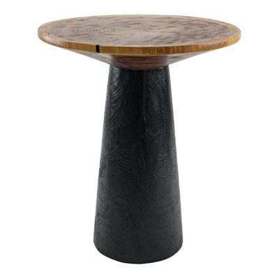 Solid Wood Pedestal End Table - Image 0