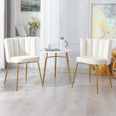 Chele Velvet Slat Back Parsons Chair - Image 0