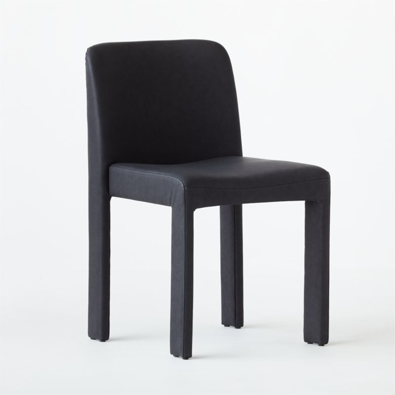 Hide Faux Leather Black Dining Chair - Image 2