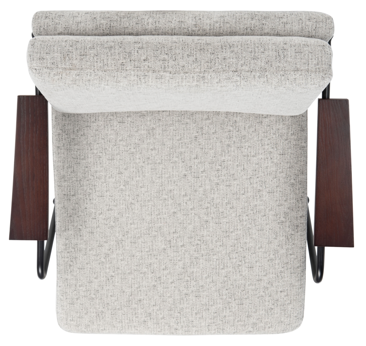 Lohan Arm Chair - Light Grey / Gold - Safavieh - Image 5