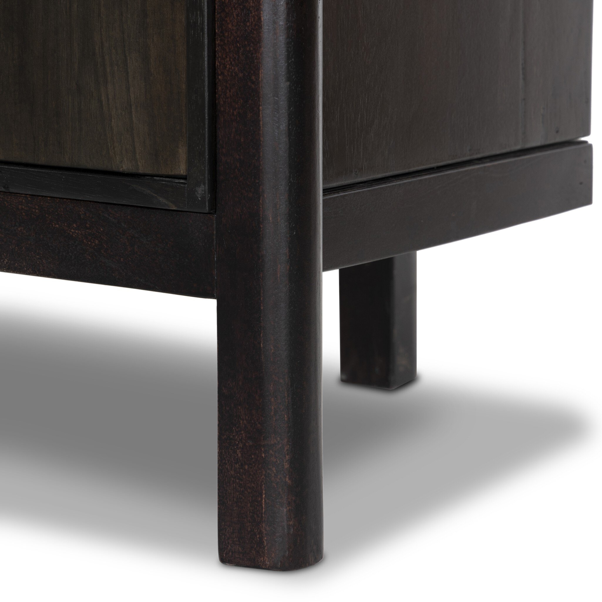 Reza Bookcase - Worn Black Acacia - Image 4