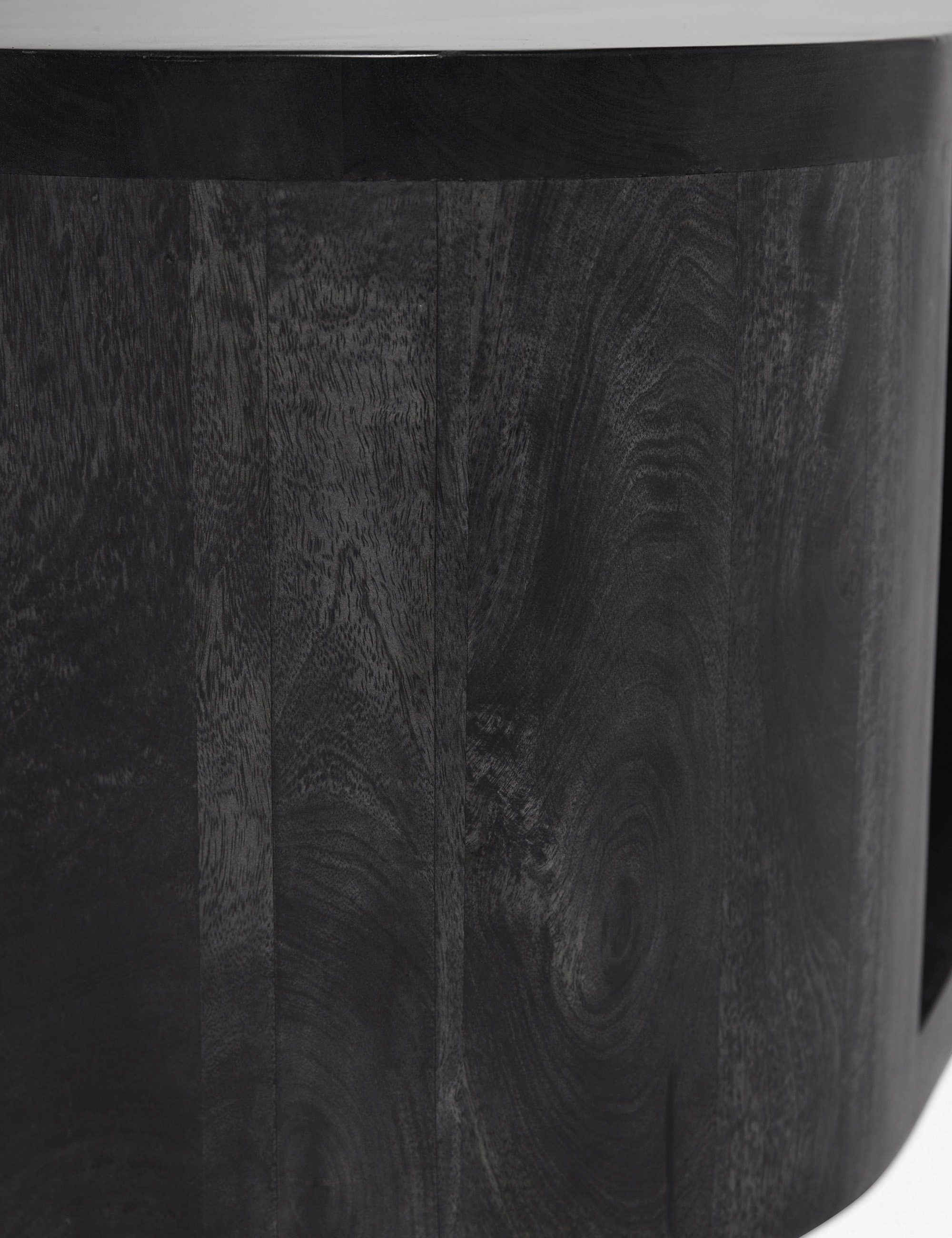 Luna Oval Coffee Table, Black - Image 5