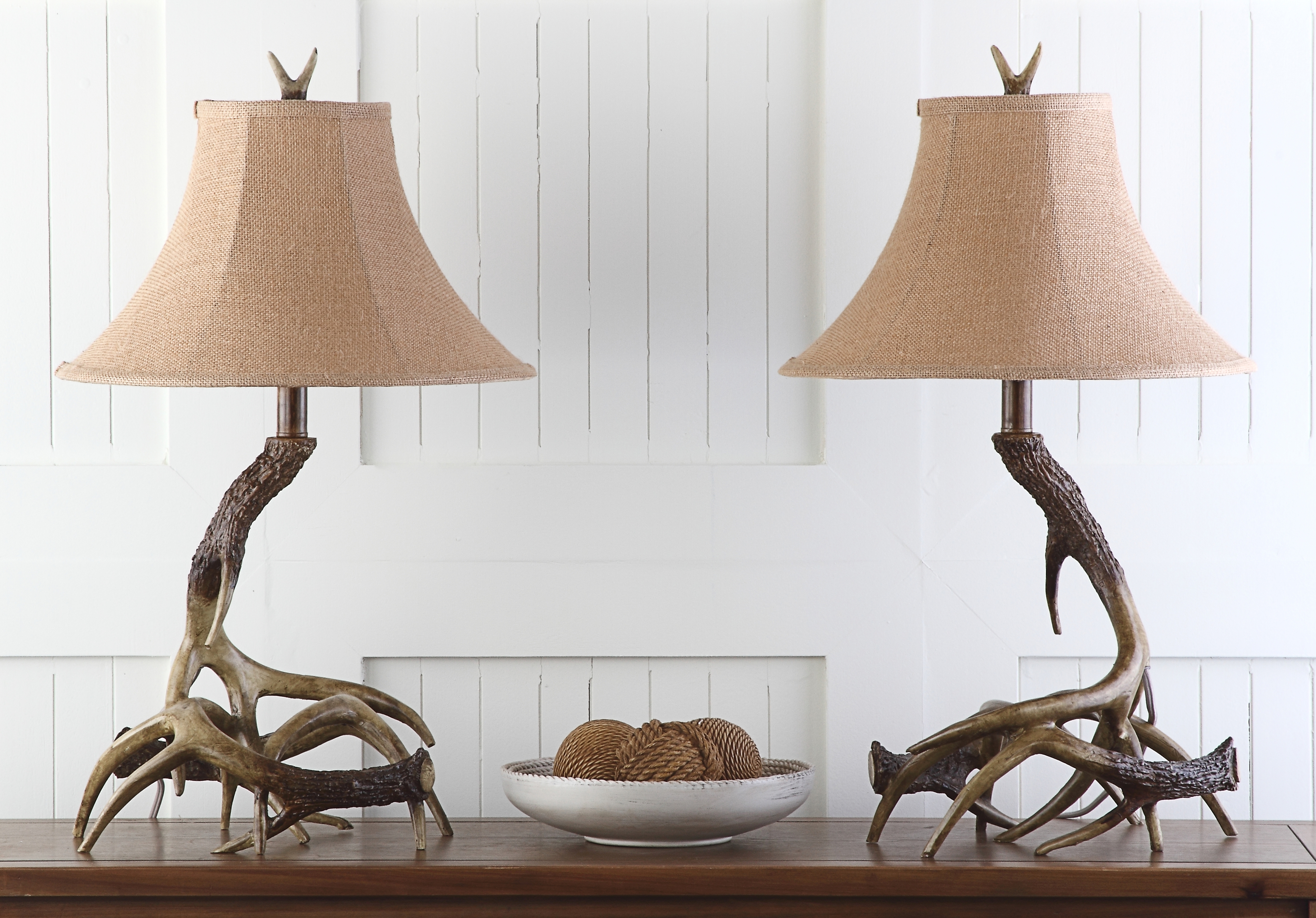 Sundance Faux Antler Tble Lamp - Brown - Safavieh - Image 1