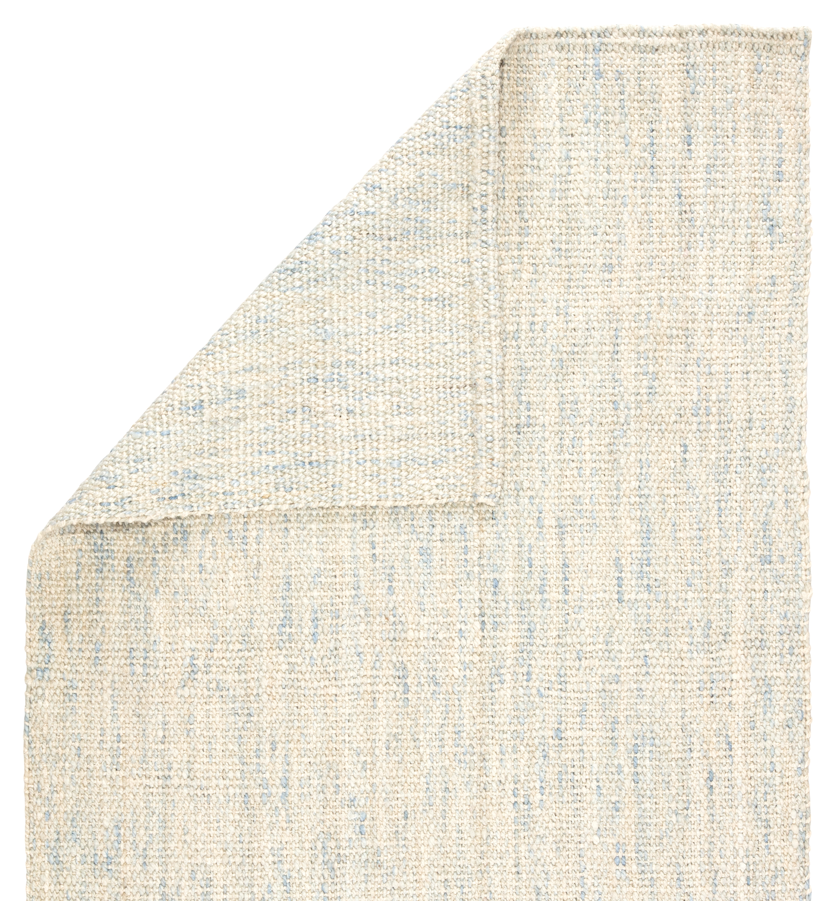 Bluffton Natural Solid Ivory/ Blue Area Rug (9'X12') - Image 2