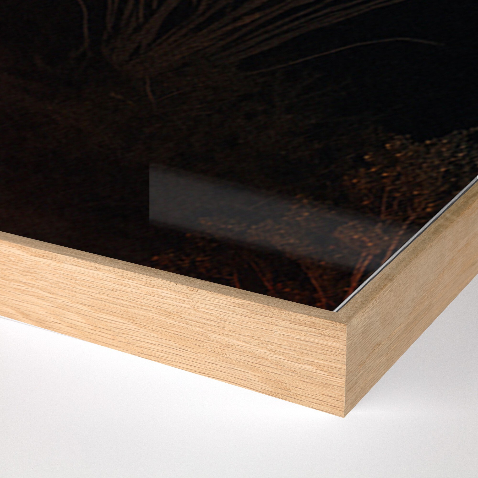 Heart It Races I by Mandy Steinback - Vertical Grain White Oak Floater - Image 4