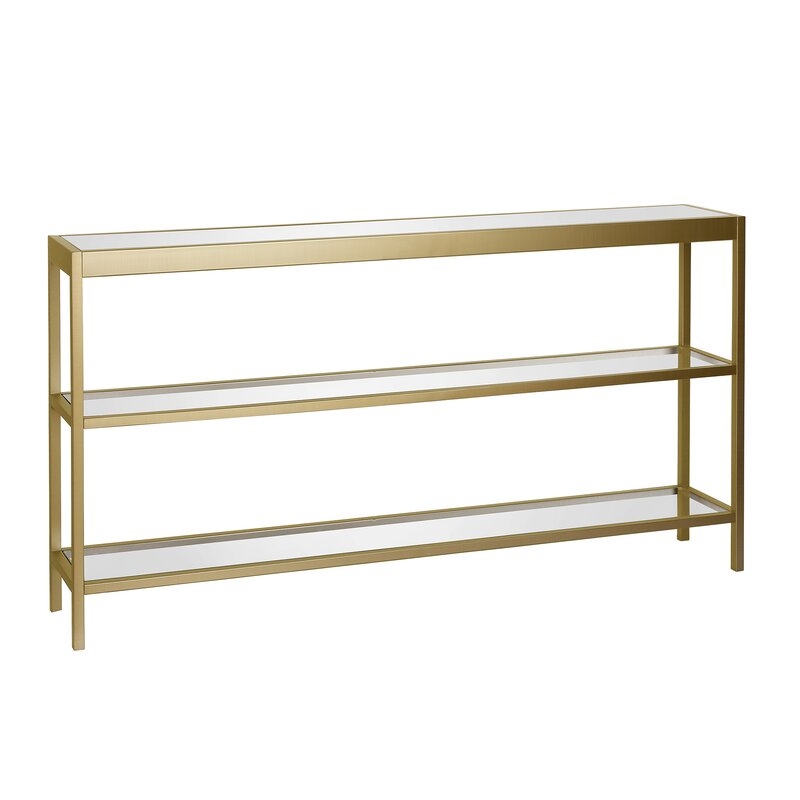 Port Lincoln Console Table, Brass - Image 5