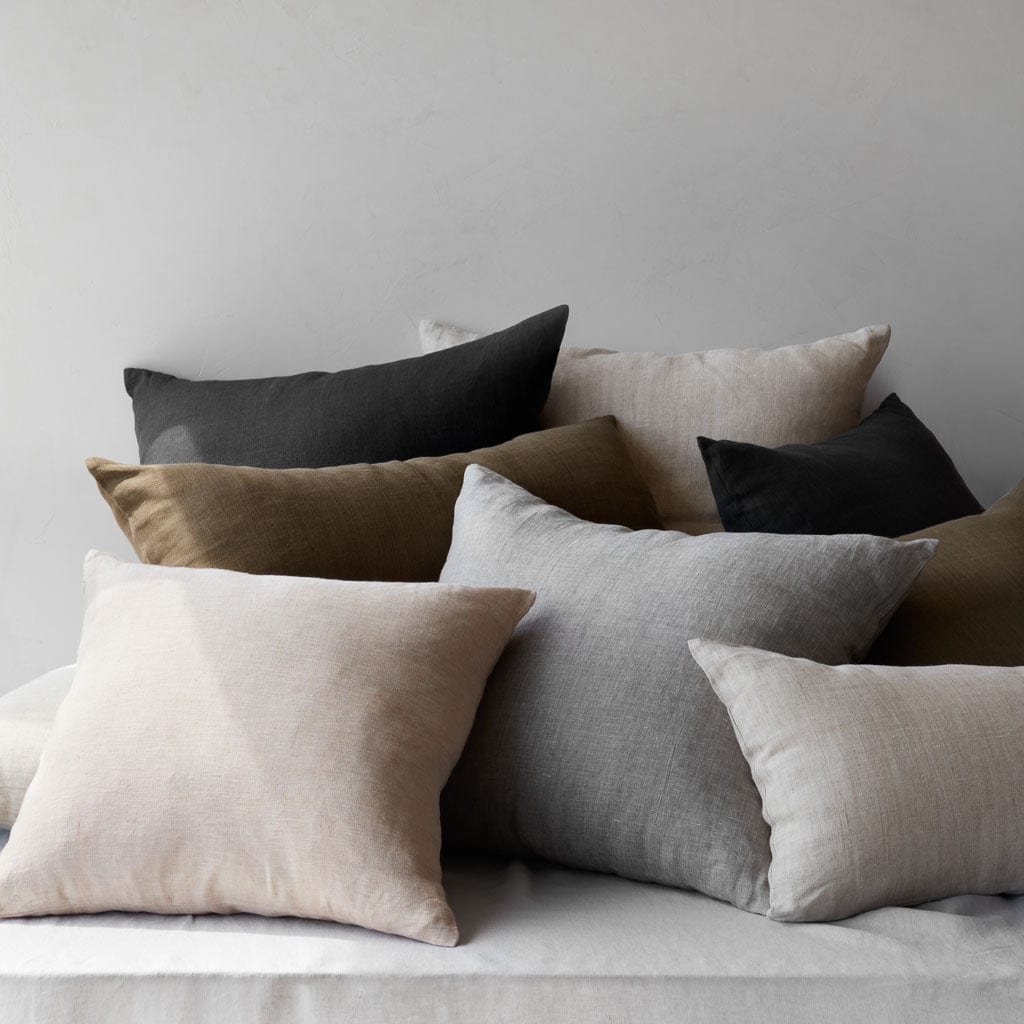 The Citizenry Prisha Linen Pillow | 20" x 20" | Clay - Image 5