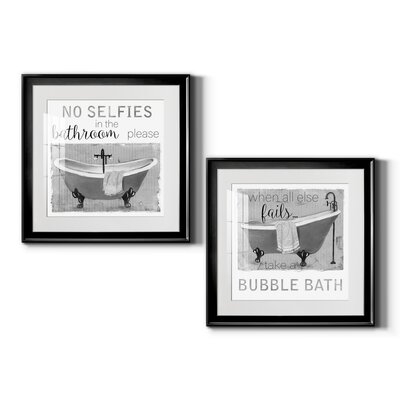 Neutral Selfies Bath - 2 Piece Print Set - Image 0