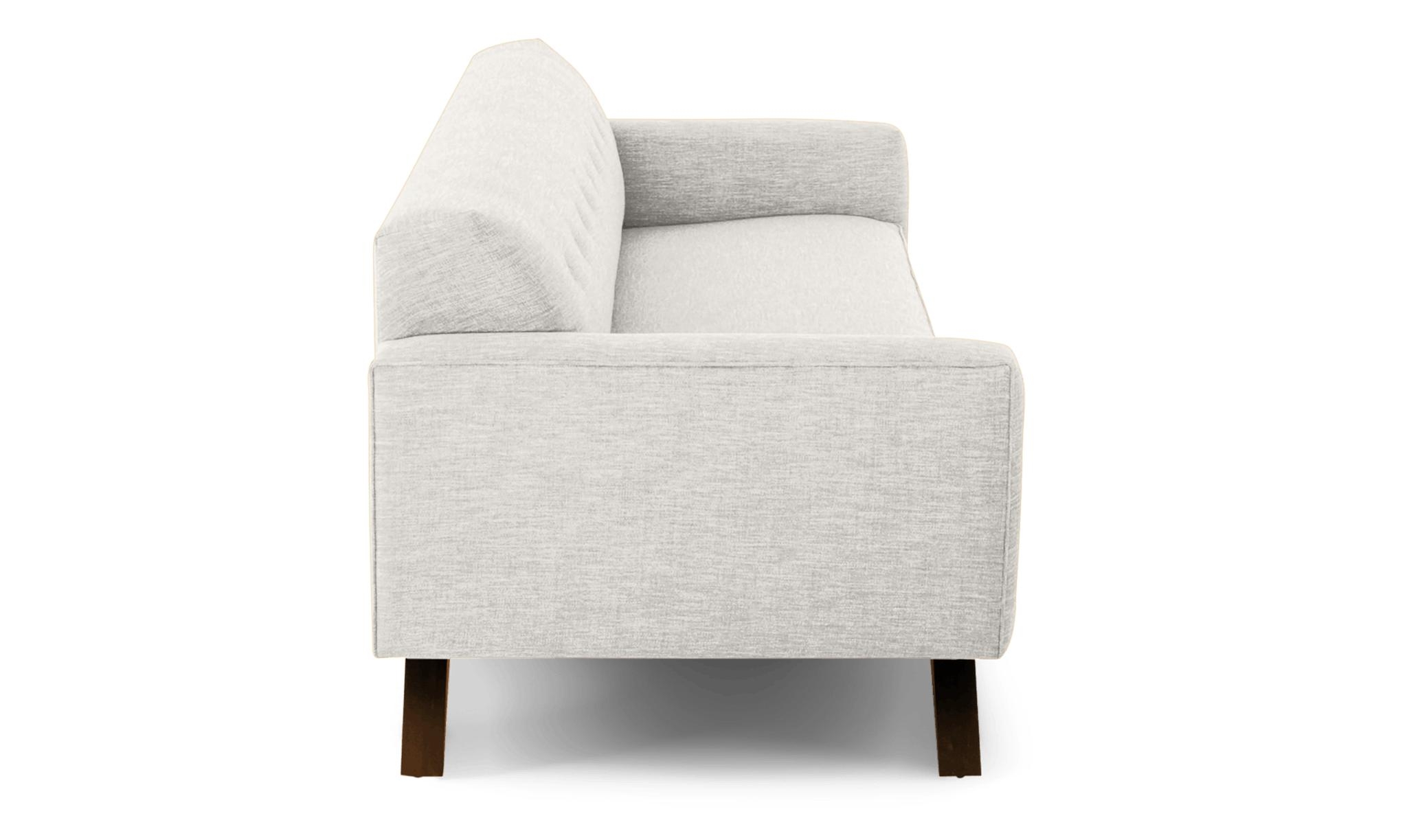 Modern Sofa - Roddy Mid Century Couch - Tussah Snow - Mocha - White - Image 2