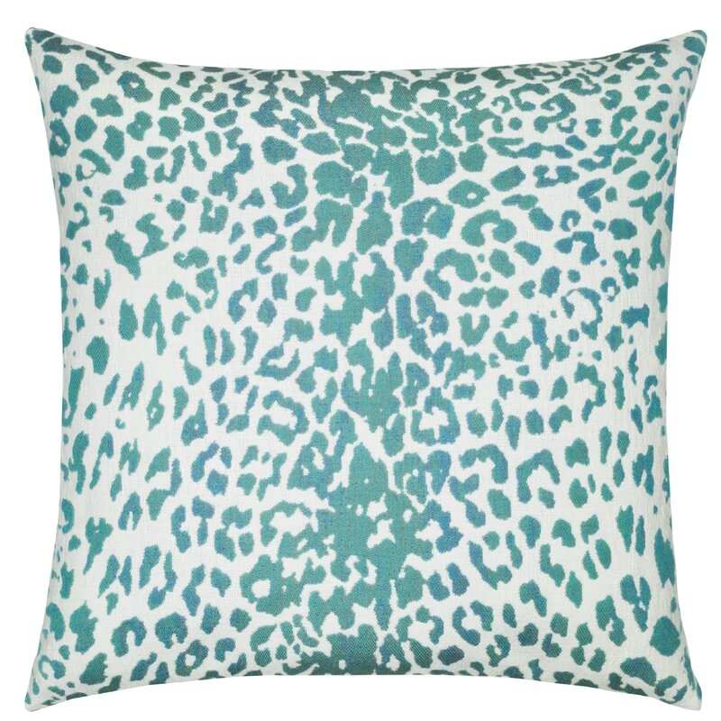 Elaine Smith Sunbrella Indoor/Outdoor Animal Print Throw Pillow Color: Blue - Image 0