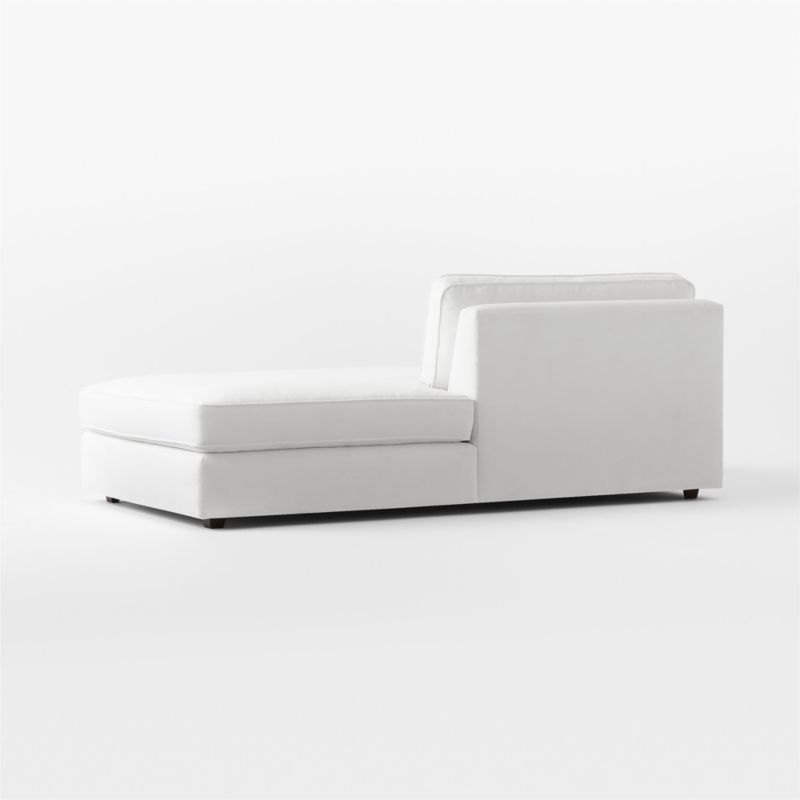 Malea White Performance Fabric Right-Arm Chaise - Image 4