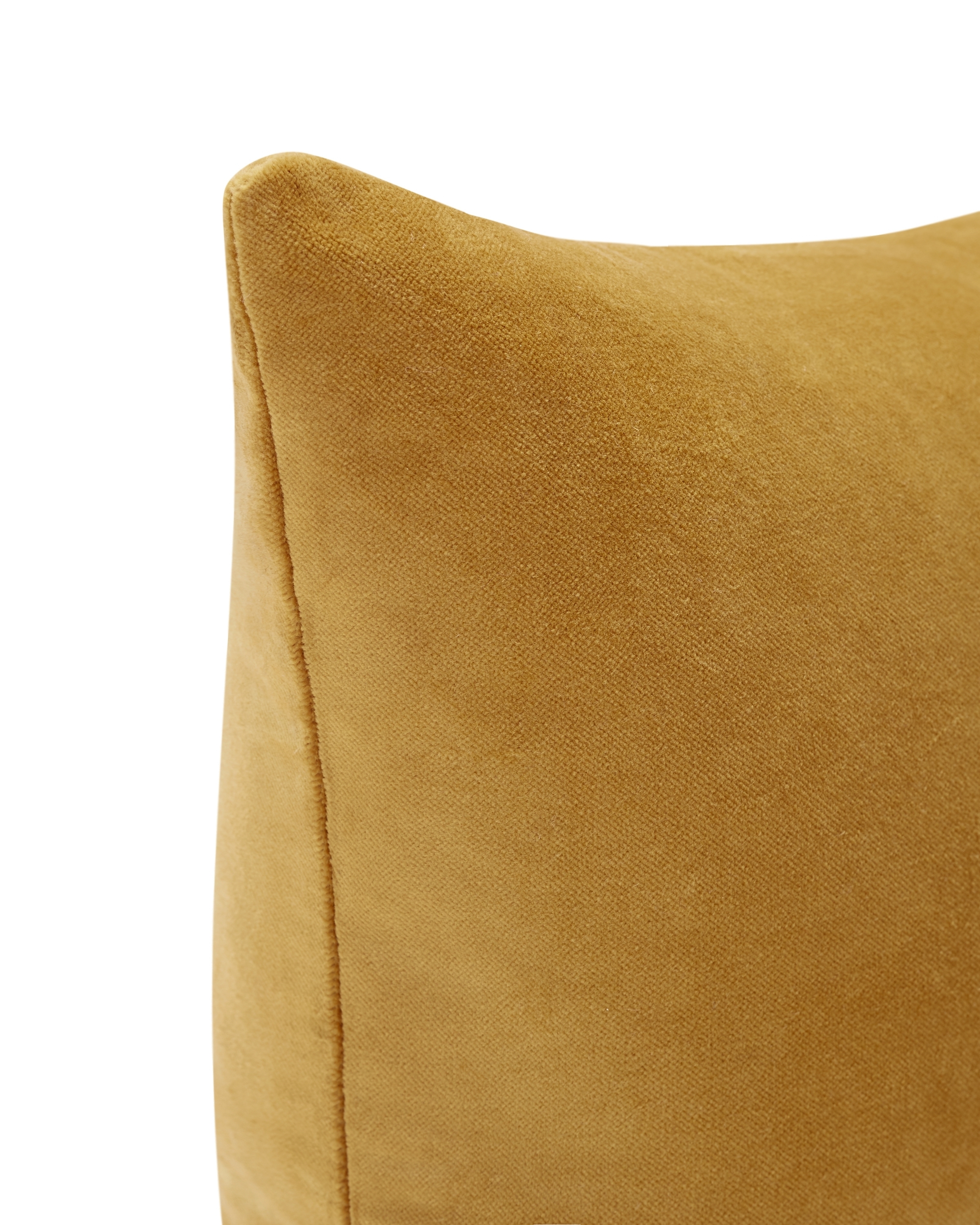 Charlotte Velvet Pillow, Goldenrod - Image 1