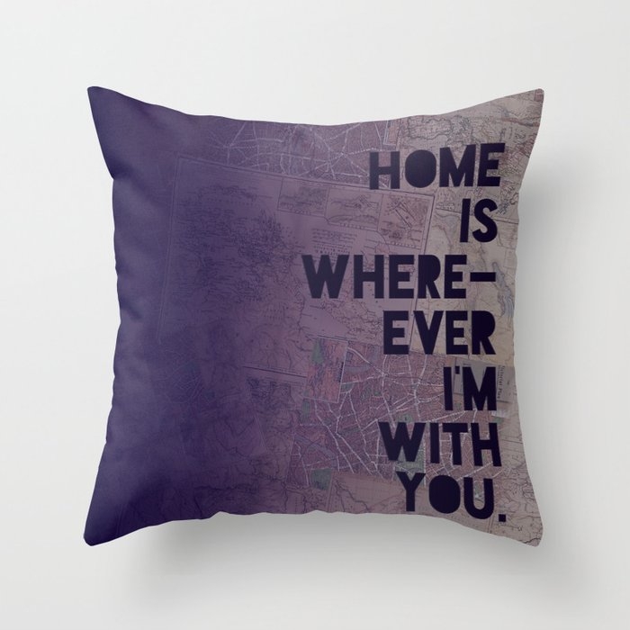 With You Throw Pillow by Leah Flores - Cover (24" x 24") With Pillow Insert - Indoor Pillow - Image 0