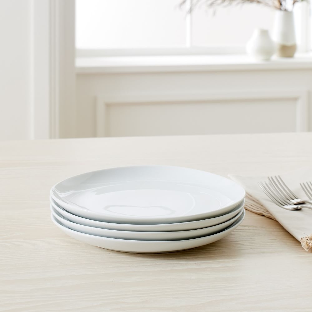 Organic Dinner Plate, Set of 4, White - Image 0